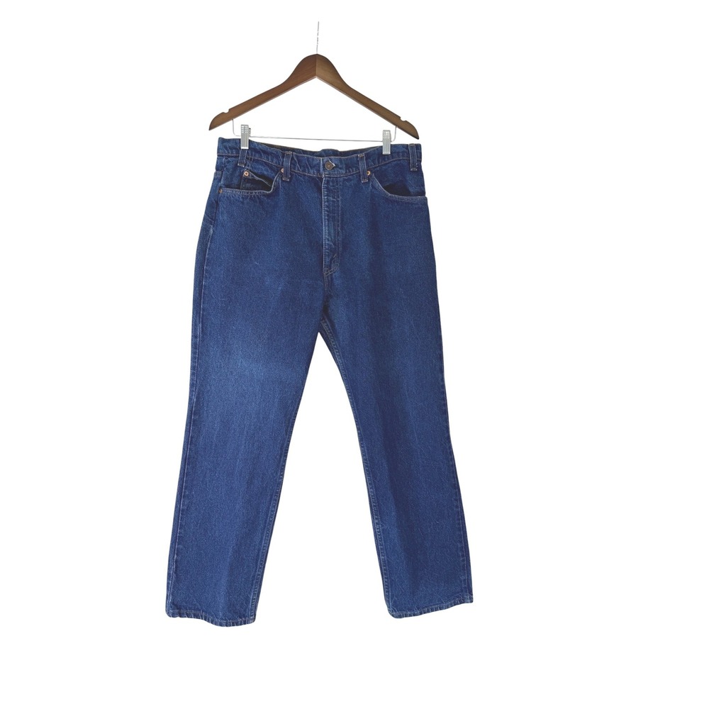 Levis 509 Jeans Men 38x30 Vintage Made in USA Orange Tab Straight Leg Blue Denim